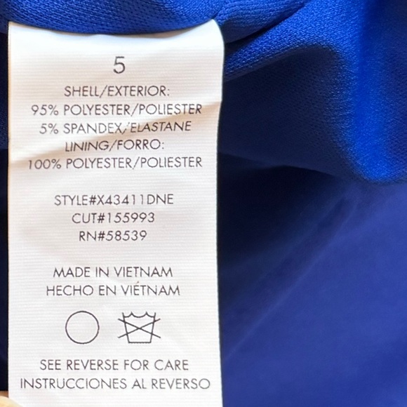 New Speechless Royal Blue Maxi Dress Formal Prom Rhinestone Cutout Mermaid Gown - Picture 7 of 7